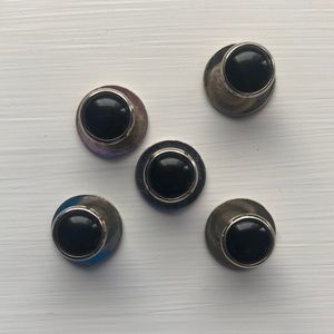 Tuxedo Shirt Buttons• Black